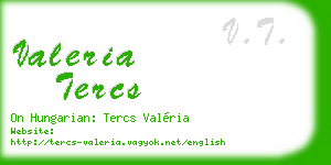 valeria tercs business card