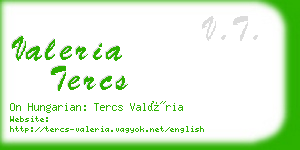 valeria tercs business card